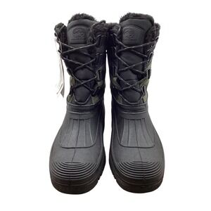 Polar Range Decker Men 11 Snow Boots Olive Green Black Waterproof Winter Duck